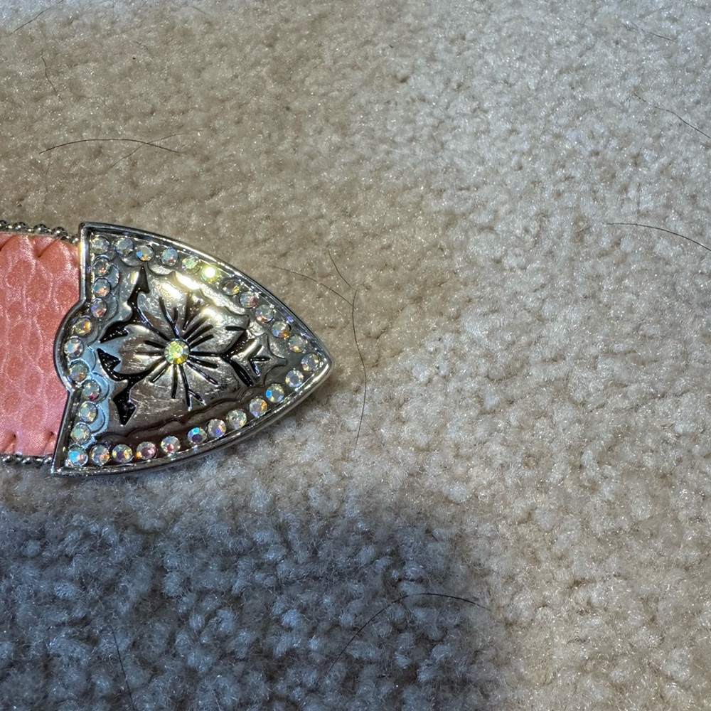 Pink Rhinestone Embellished Belt - Picture 4 of 5